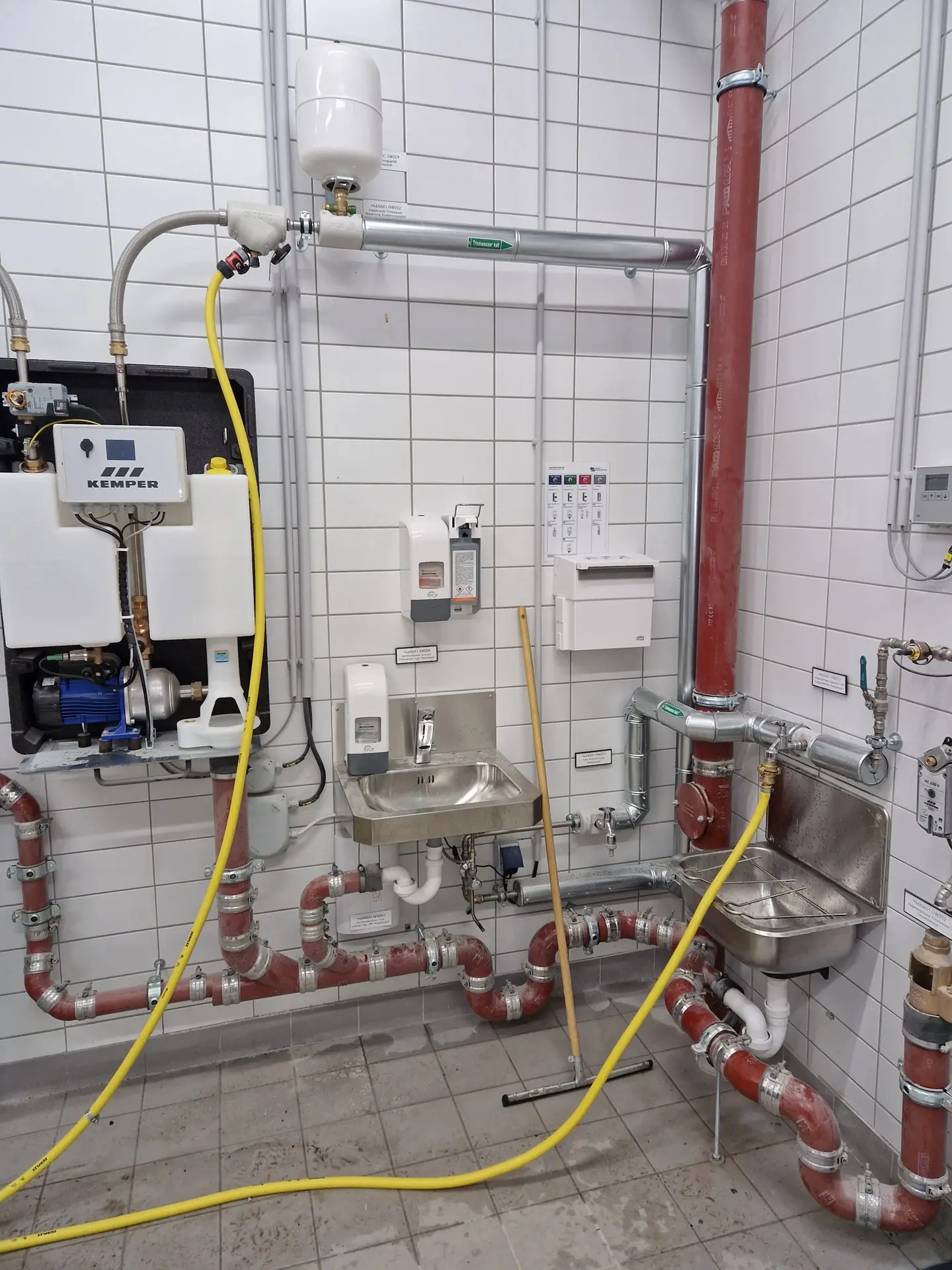 Trennstation mit Chlordioxid-Desinfektion